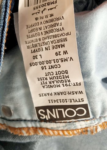 30 Beden Kadın Mavi Denim Midi Boy Kot Pantolon