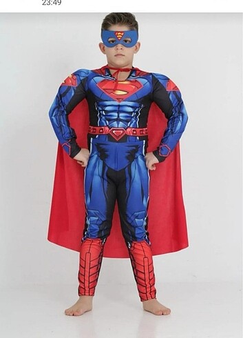 Süperman Kaslı Kostüm 