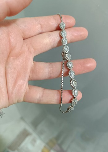 925 ayar Gümüş Bileklik - Görsel 6