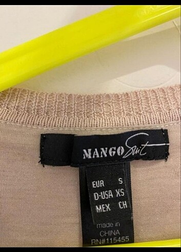 36 Beden Mango triko nakisli elbise