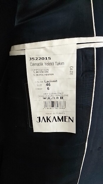 46 Beden Yelekli Damatlık 