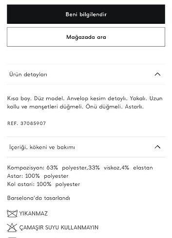 Mango Düğmeli Kruvaze Kısa Kaban Ceket