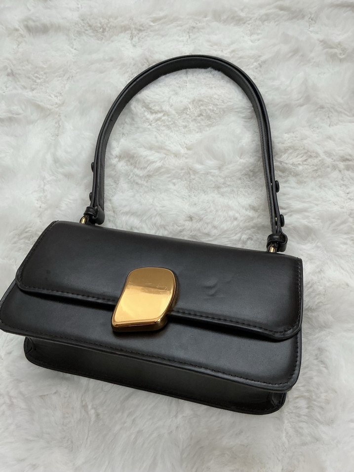 Zara Acıkahve Deri Kadın Çanta - Görsel 2