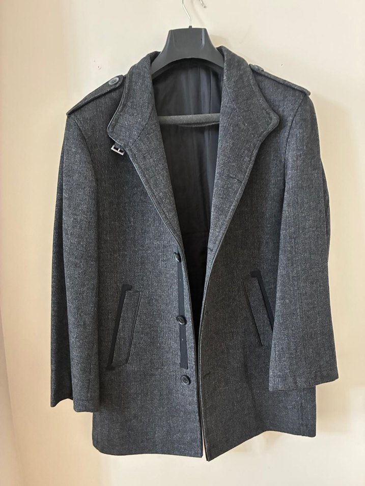 L beden fabrika marka kaşmir erkek palto yeni — görsel 3/3
