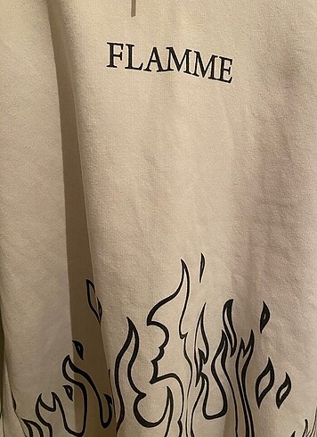 H&M Ateş desenli sweat