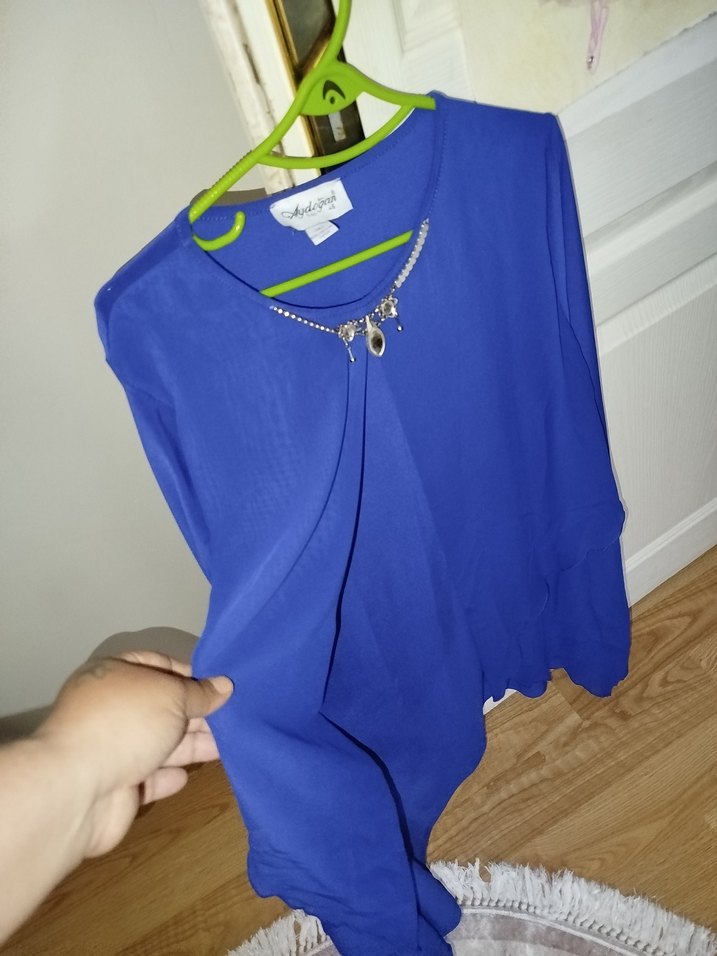 Mavi Uzun Kollu bluz - Görsel 2