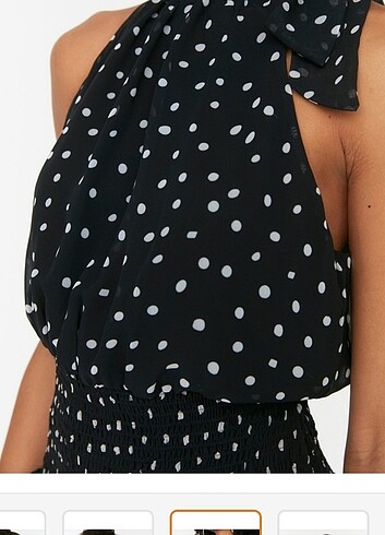 Trendyolmilla puantiyeli kısa elbise - Görsel 5