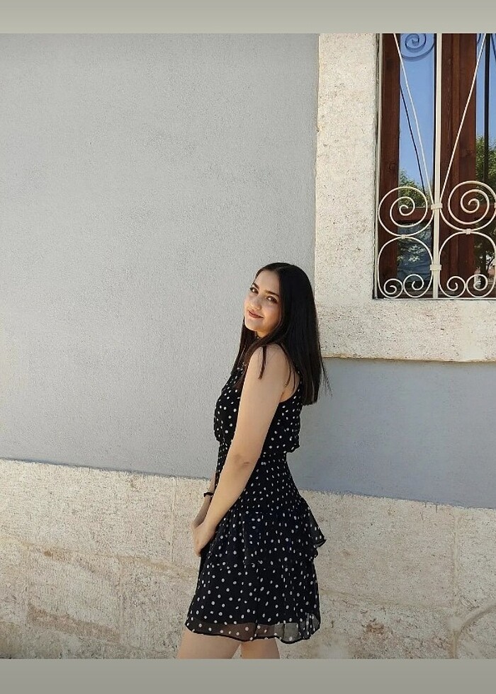 Trendyolmilla puantiyeli kısa elbise - Görsel 3