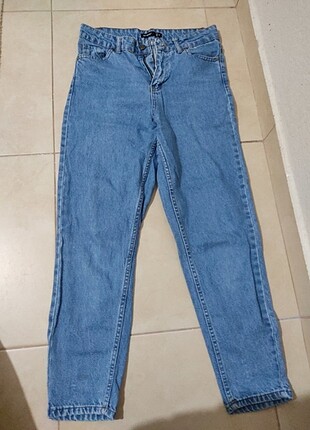 Yüksek bel mom jean