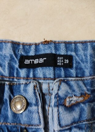 Yüksek bel mom jean - Görsel 3