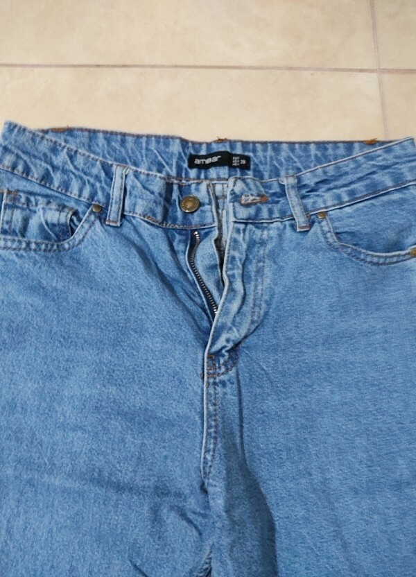 Yüksek bel mom jean - Görsel 2