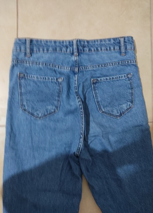 Yüksek bel mom jean - Görsel 5