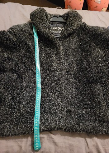 Fendi Gri Kısa Kürk Kadın Mont - Görsel 5