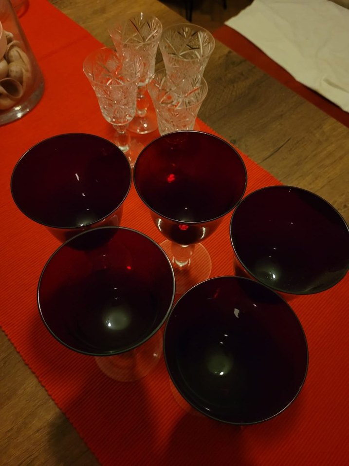 Paşabahçe Bordo Kadehler Seti - Görsel 3