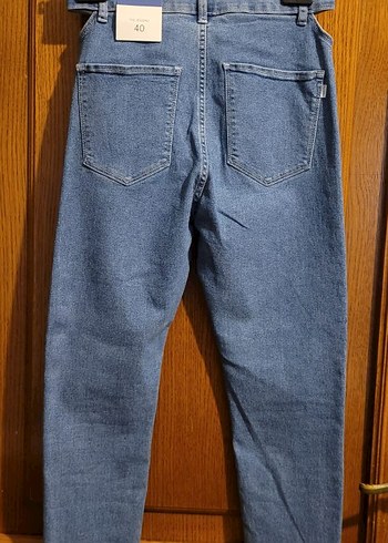 Bershka Mavi Kot Pantolon - Görsel 2