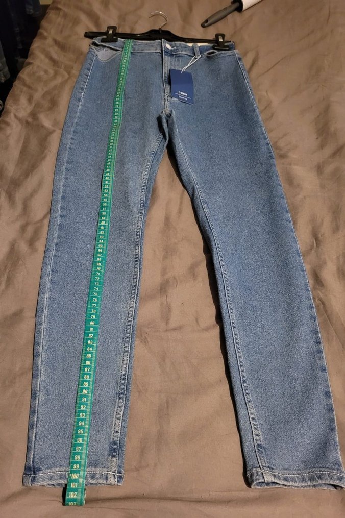 Bershka Mavi Kot Pantolon - Görsel 4