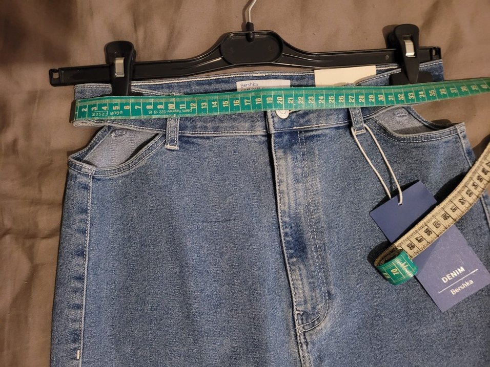 Bershka Mavi Kot Pantolon - Görsel 3