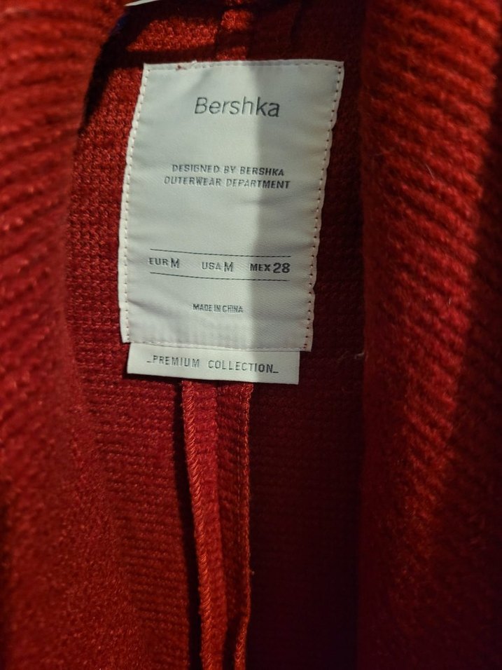 Bershka Kadın Uzun Fular Yaka Kaban - Görsel 3