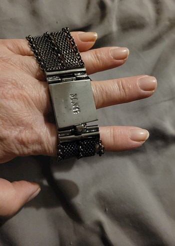 Zincir Detaylı Turkuaz Vintage Bileklik - Görsel 3