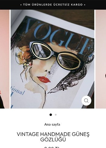 HandMade Kadın Güneş Gözlüğü - Görsel 9