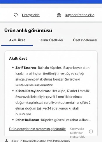 Cate & Chloe Swarovski Küpe - Görsel 5