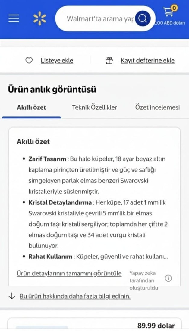 Cate & Chloe Swarovski Küpe - Görsel 5