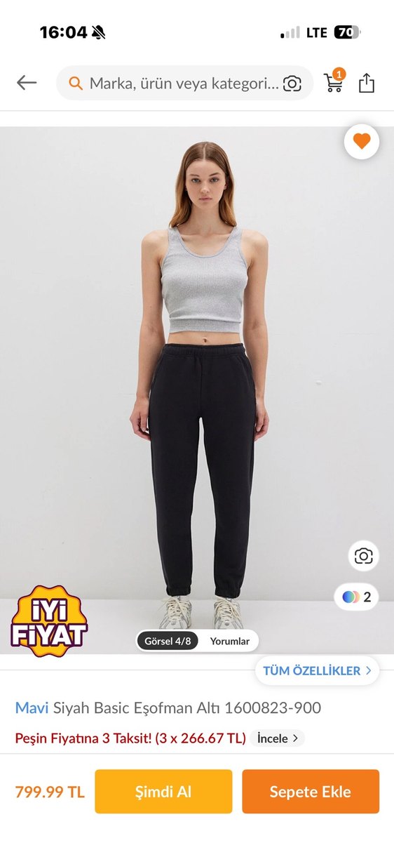 Mavi - eşofman altı - Görsel 2