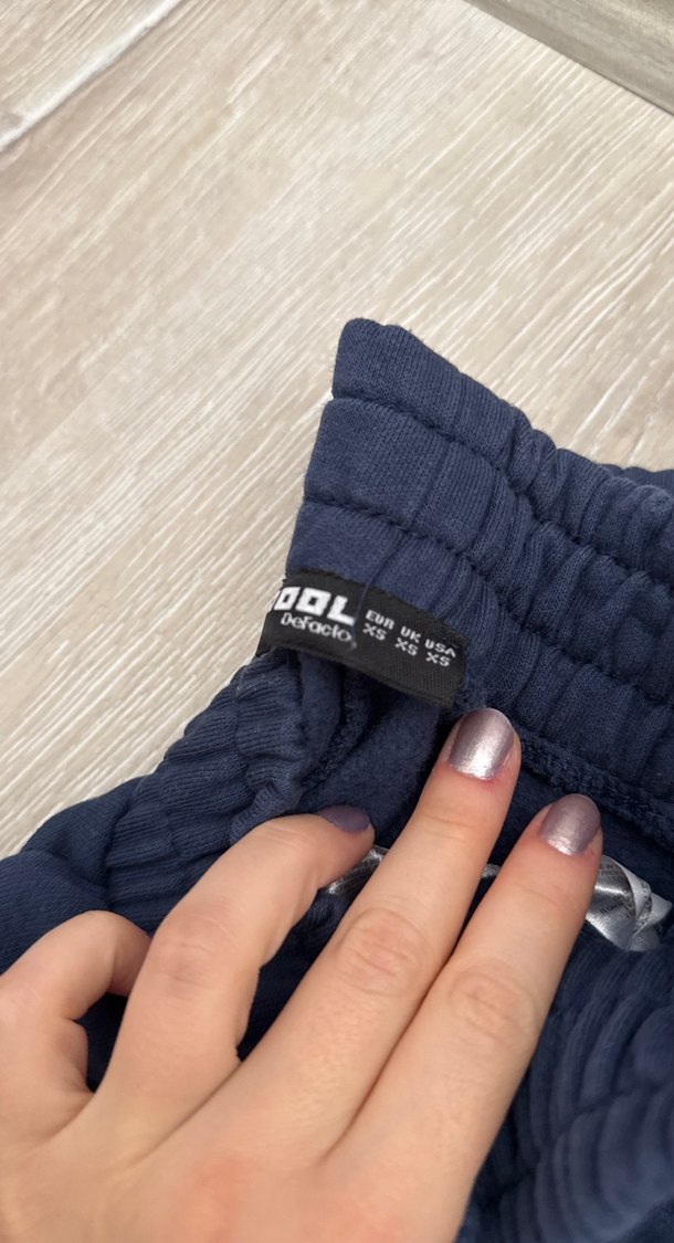 Lacivert Baskılı Kadın Eşofman Altı- defacto - Görsel 2