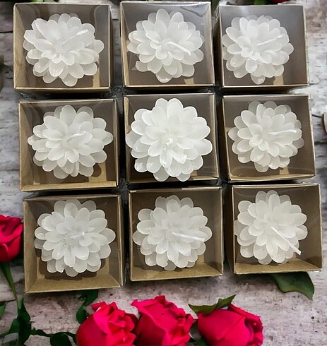 Diğer DEKORATİF ŞAKAYIK LOTUS MUM 10 ADET