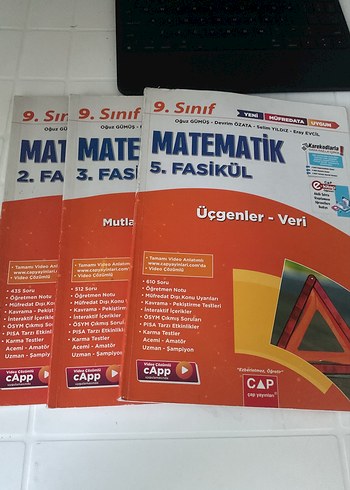 9. Sınıf Matematik cap yayinlari fasikül