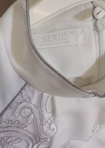 Kadın Beyaz Dantel Detaylı Yüksek Yakalı Gömlek - Görsel 4