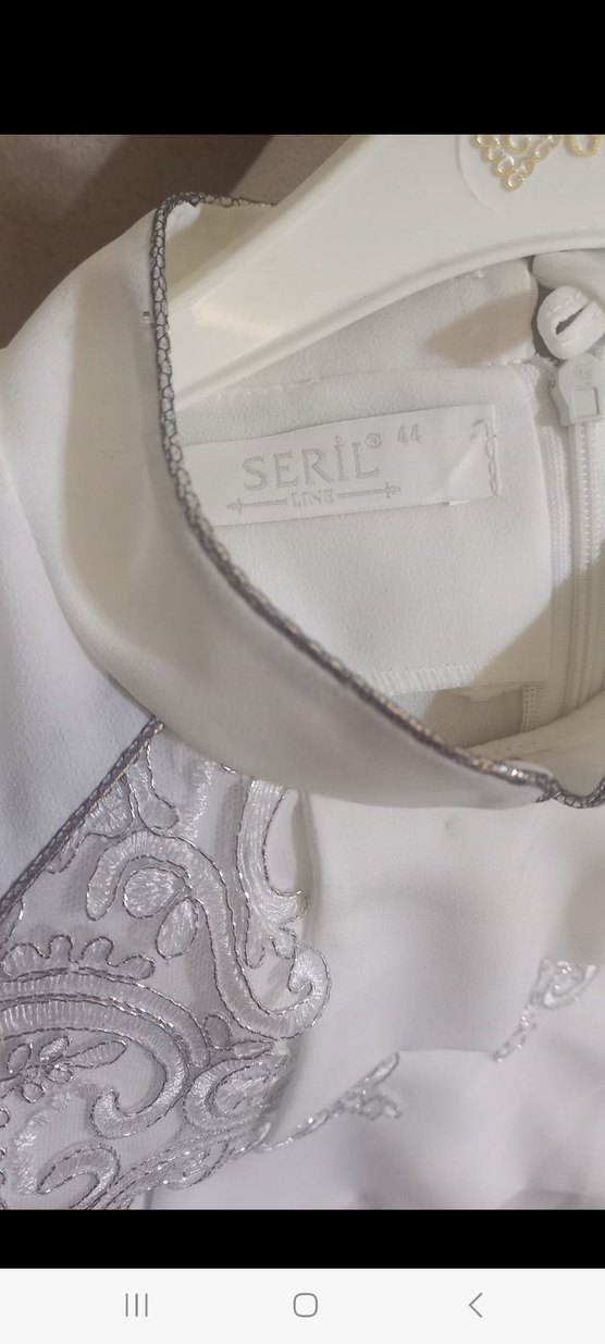 Kadın Beyaz Dantel Detaylı Yüksek Yakalı Gömlek - Görsel 4