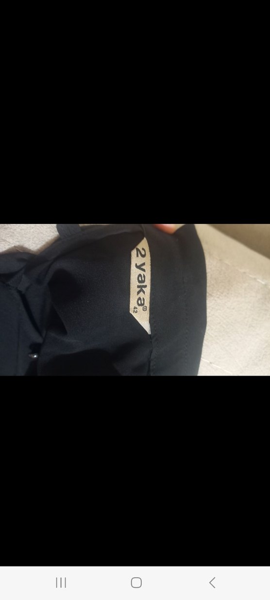 Siyah Düğmeli Uzun Kollu Gömlek - Görsel 5