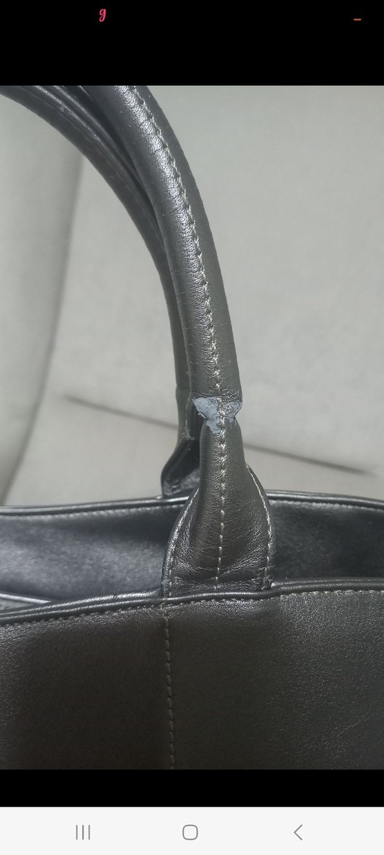 Gri Deri Kadın Omuz Çantası - Görsel 4