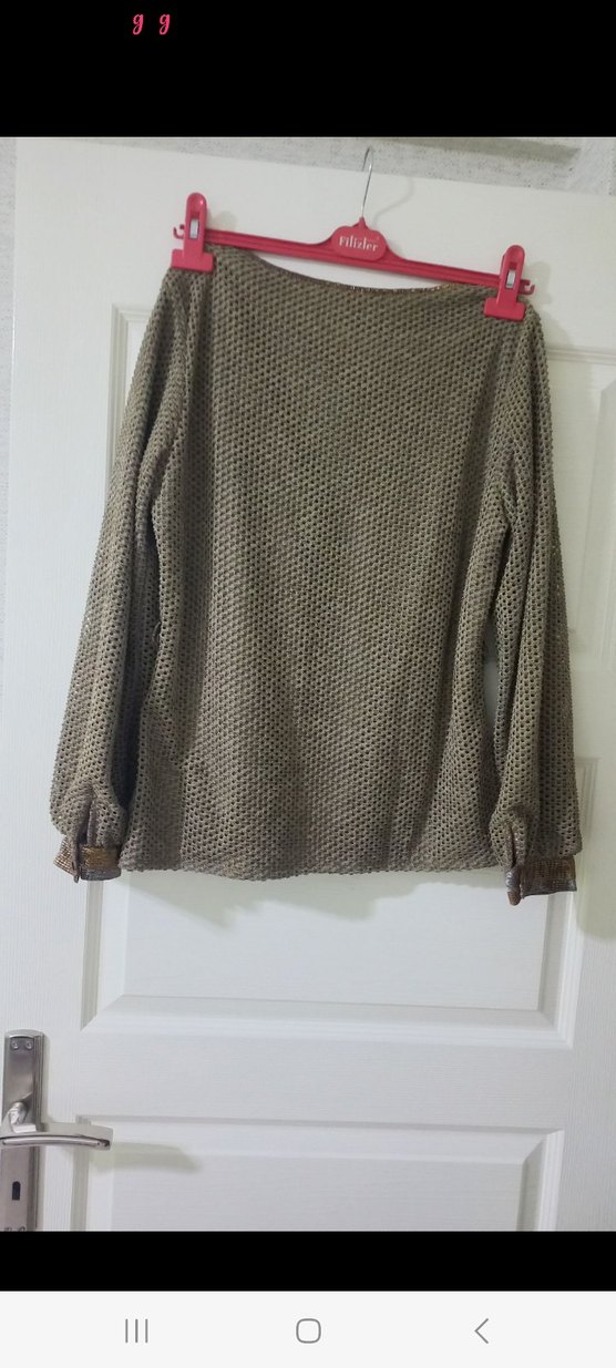 Bohem Tarzı Kadın Örgü Kazak - Görsel 4