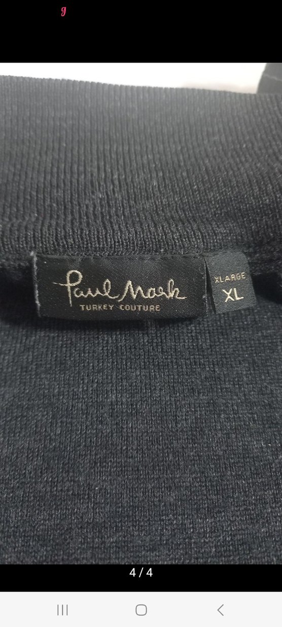 Gri Erkek Boğazlı Triko Kazak - Görsel 3