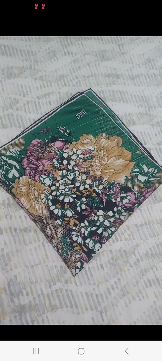 Çiçek Desenli Kadın Bohem Fular - Görsel 2