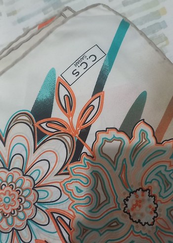 Çiçek Desenli Bohem Kadın Fular - Görsel 3