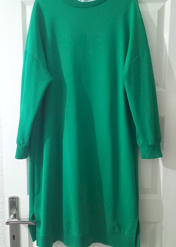 Yeşil Rahat Kesim Midi Tunik - Görsel 3