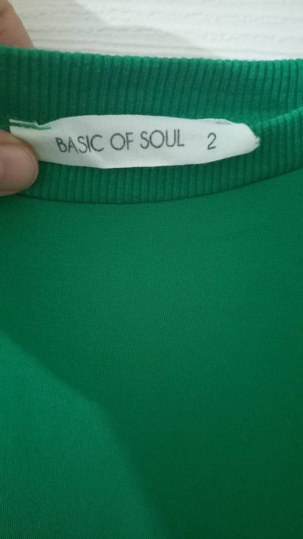 Yeşil Rahat Kesim Midi Tunik - Görsel 4