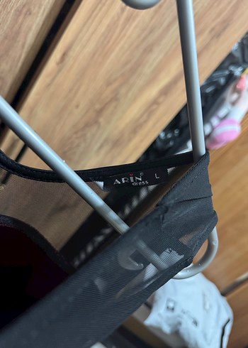 Bordo Uzun V Yaka Gotik Abiye Elbise - Görsel 4