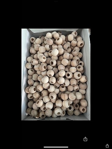  Ahşap ham boncuk 20 mm 100 gram