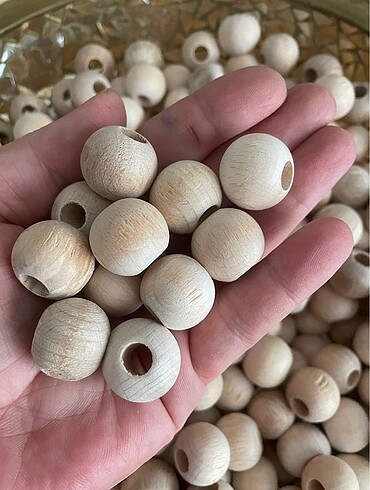 Ahşap boncuk 20 mm 200 gram