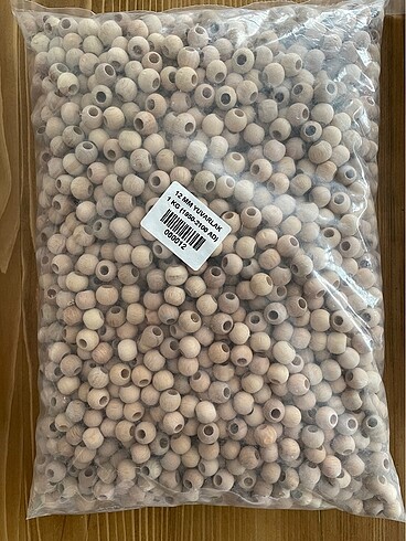 Ahşap boncuk 12 mm