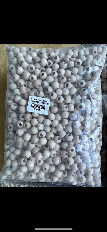 Ahşap boncuk 14 mm