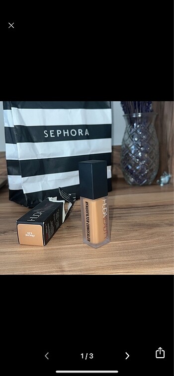 Hiç kullanılmamış huda beauty kapatıcı (güncel Sephora fiyatı 1,