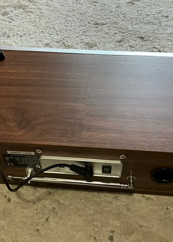 Kahverengi Ahşap Müzik Sistemi internet fm Dab radyo Bluetooth - Görsel 6