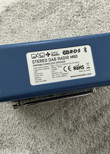 Mavi taşınabilir müzik sistemi - Görsel 4