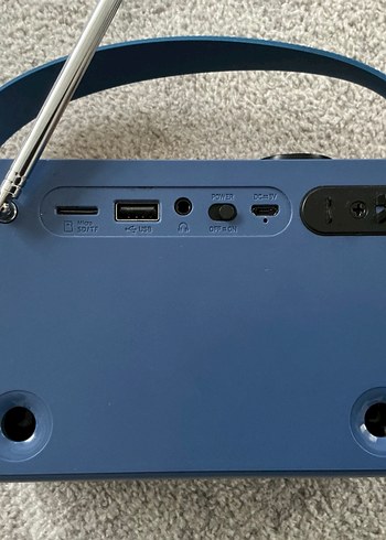 Mavi taşınabilir müzik sistemi - Görsel 8