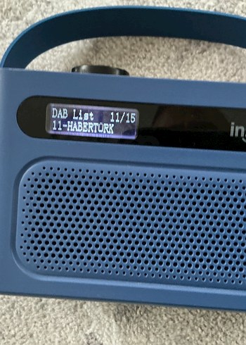 Mavi taşınabilir müzik sistemi - Görsel 3